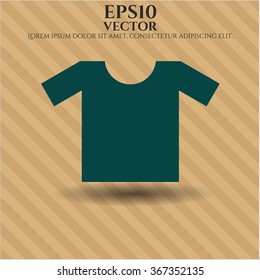 Ilustración vectorial de icono de la camiseta