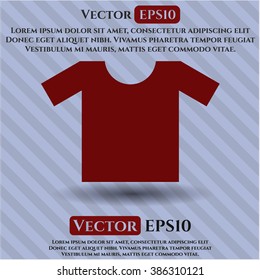 Ilustración vectorial de icono de la camiseta