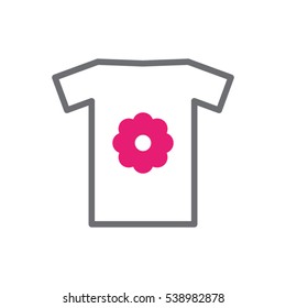 shirt, icon, vector illustration EPS 10