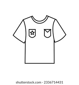 shirt icon, vector illustration isolation on white color
