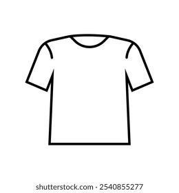 Shirt icon vector line on white background