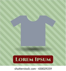 símbolo del icono de la camisa vector de pantalla plana eps jpg sitio web de la aplicación