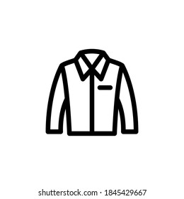 plantilla de símbolo vector de icono de camisa
