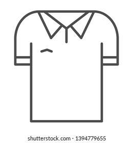 shirt icon vector thin line in white background