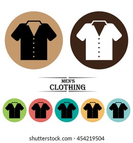 shirt icons set.Vector illustration
