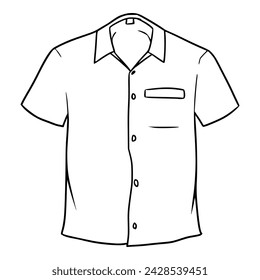 shirt illustration sketch outline vector	