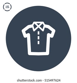 Shirt isolated linear icon for websites minimalistic flat design