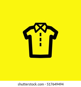 Shirt isolated linear icon for websites minimalistic flat design