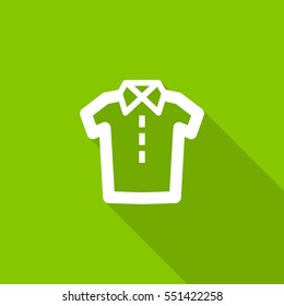 Shirt isolated linear icon for websites minimalistic flat design