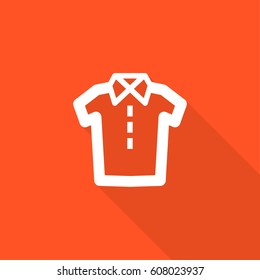 Shirt isolated linear icon for websites minimalistic flat design