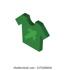 Shirt isometric left top view 3D icon