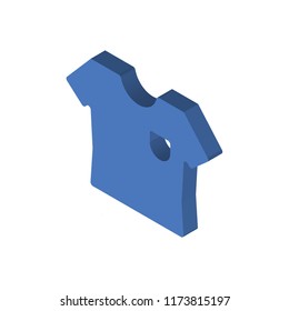 Shirt isometric left top view 3D icon