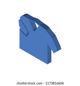 Shirt isometric left top view 3D icon