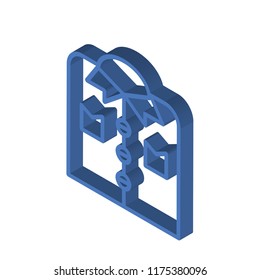 Shirt isometric left top view 3D icon