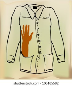 Shirt or jacket illustration