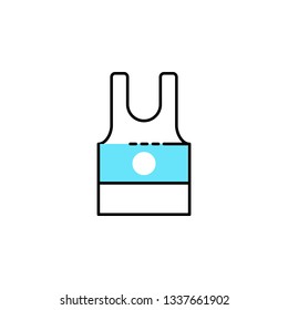 Shirt, jersey, sport icon. Element of color sport icon. Premium quality graphic design icon. Signs and symbols collection icon for websites, web design, mobile app