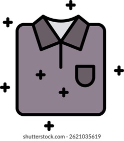 Shirt Line Filled Vector Icon Design