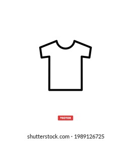 Shirt line icon. Clothes icon symbol design. Vector illustration