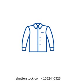 Shirt line icon concept. Shirt flat  vector symbol, sign, outline illustration.