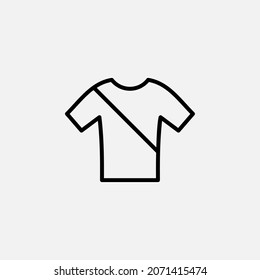 Shirt line icon design concept 