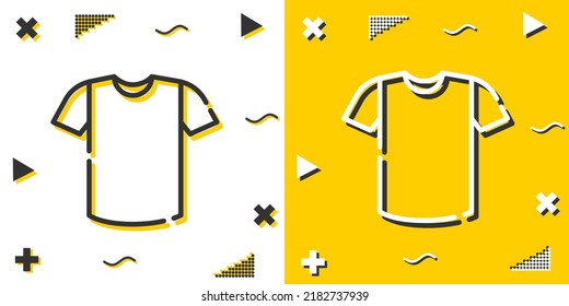 shirt line icon. Simple outline style.shirt linear sign. Vector illustration isolated on white background. Editable stroke EPS 10