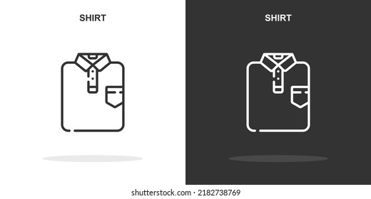 shirt line icon. Simple outline style.shirt linear sign. Vector illustration isolated on white background. Editable stroke EPS 10