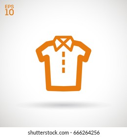 Shirt line vector icon