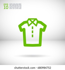 Shirt line vector icon