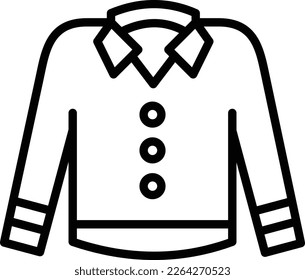Shirt Line Vector Icon Design