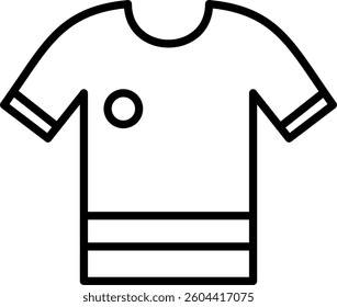 Shirt Line Vector Icon Design
