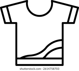 Shirt Line Vector Icon Design