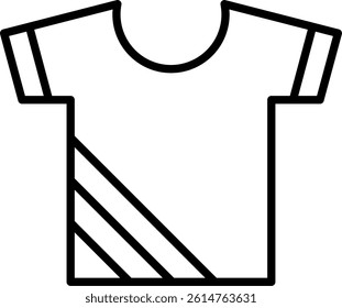 Shirt Line Vector Icon Design
