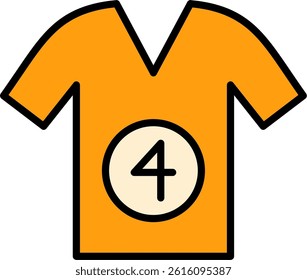 Shirt Line Vector Icon Design