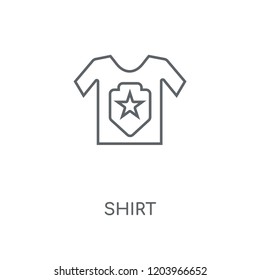 Shirt linear icon. Shirt concept stroke symbol design. Thin graphic elements vector illustration, outline pattern on a white background, eps 10.