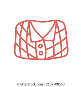 shirt logotype formal wear logo shirt icon for web design or company isolated vector illustration Eps 