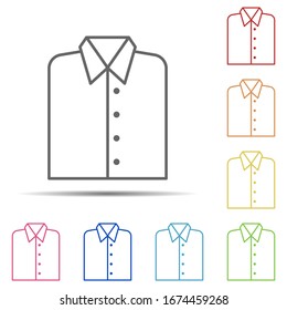 shirt multi color icon. Element of workplace icon on white background