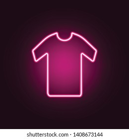 shirt neon icon. Elements of web set. Simple icon for websites, web design, mobile app, info graphics