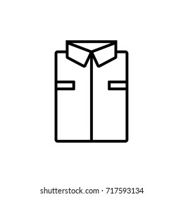 Shirt outline icon illustration isolated vector sign symbol