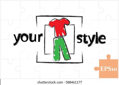 Shirt pants icon vector illustration