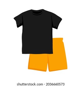 Shirt and pants vector illustration with hand drawn style