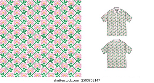 Shirt pattern, Patterns for screen printing, Fabric patterns for sewing shirts