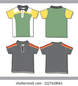 shirt polo vector template