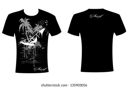 Shirt print design, template