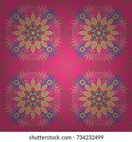 Shirt seamless Background Pattern. Tropical flowers. Flowers on pink, neutral and green colors.