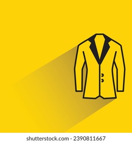 shirt with shadow on yellow background