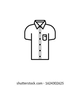 Shirt with short sleeves icon
