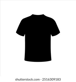 Shirt silhouette vector illustration on white background
