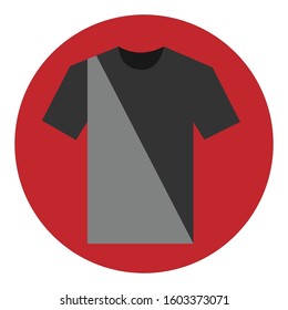 Shirt simple illustration clip art vector
