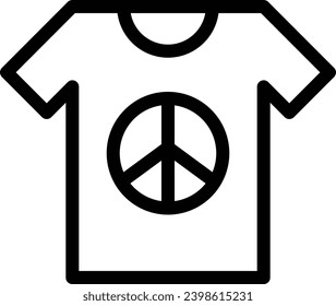 Shirt single vector line icon 