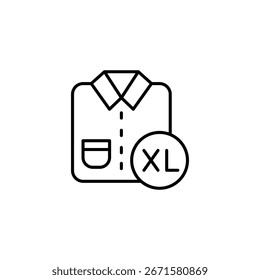 Shirt Size Indication Extra Large Apparel Design Style Illustration Clothing Selection